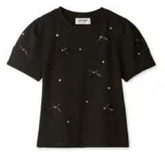 リリーブラウン キャンディストック LILYBROWN ビジュー リボンＴシャツ