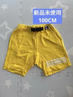 新品未使用　100CM XLARGE 半ズボン 短パン　黄色