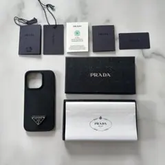 PRADA ブラックレザー iPhone 14 Pro