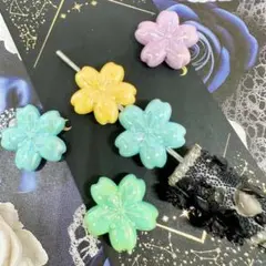 カスタムビーズ　桜5個セット
