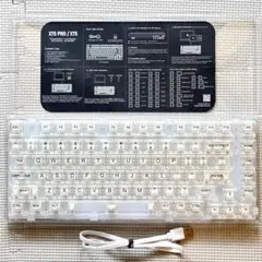 YUNZII X75 PRO 82キー クリスタルホワイト軸