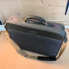 ビジネスバッグ ダークブラウン ナイロン レザー