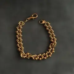 ゴールドチェーンブレスレット　cosmo gold