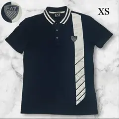 エンポリオアルマーニ　ポロシャツ　ロゴタグ　　ネイビー　XS