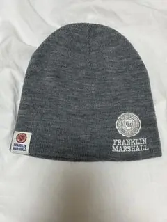 FRANKLIN MARSHALL グレー ビーニー　ニット帽　フランクリン
