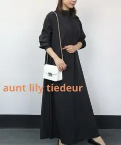 aunt lily tiedeur 長袖ワンピース ロングスリーブシャツワンピ