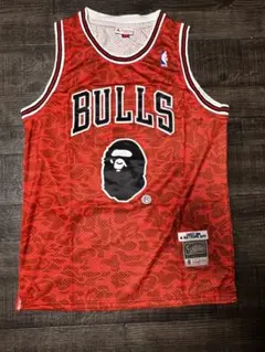 NBAシカゴブルズBAPE カモフラージュ レッドジャージ 93
