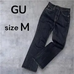 GU ミドルライズフレアジーンズ【M】濃紺