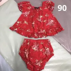 セール　花柄　セットアップ　90