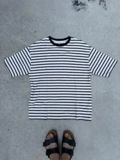 B:MING by BEAMS ストライプ Tシャツ M