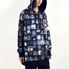 MILKBOY instagramパーカー ミルクボーイ 総柄 インスタグラム