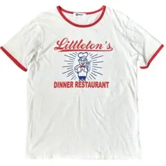 BASE-T リンガーTシャツ 古着 ヴィンテージ カジュアル Lサイズ
