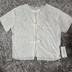 ✨新品未使用✨【MONO-MART/モノマート】2wayシアー半袖カーディガン