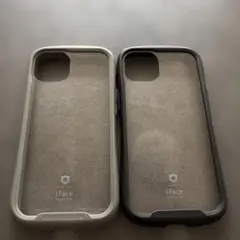 iFace Reflection ケース クリア ブラック、グレー 2個セット