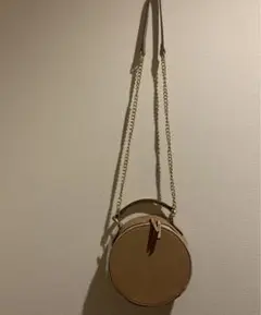 新品未使用ノーリーズ 丸型ショルダーバッグ ベージュ