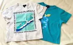 プラレール 新幹線 Tシャツ 95 アローズ　グリーンレーベル、２枚セット