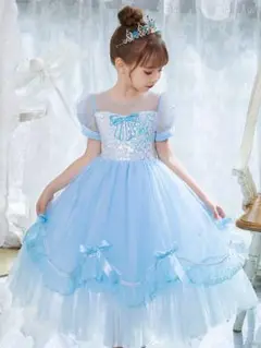 110サイズエルサ ワンピース アナと雪の女王 エルサ