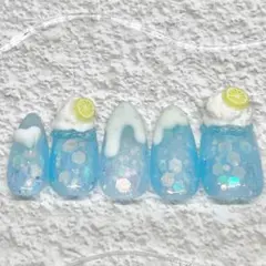 【オーダー専用】クリームソーダネイル(色違い有)