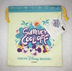 ディズニーリゾート【巾着ポーチ】新品サマークールオフ ミセスグリーンアップル