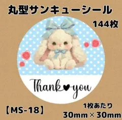 【MS-18】サンキューシール144枚/ケア/ほんのきもち/宛名/差出人/配達員