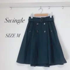 swingle トレンチ風スカート