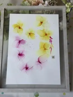 アルコールインクアート　A4サイズ原画　コピックインク