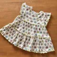 pairmanon 配色メロー ティアードチュニック 110cm