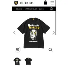 黒・2XL human made HUMAN TESTING T-SHIRT
