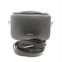 フルラ　黒　ショルダーバッグ　ハンドバッグ　FURLA ブランド　レディース