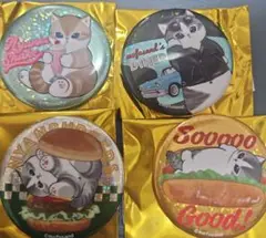 【新品未使用】モフサンド　ダイナー トレーディングホログラム缶バッジ　4種セット