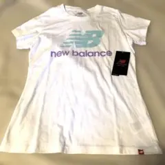【新品 タグ付】New Balance ロゴTシャツ Mサイズ ホワイト