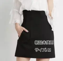 新品未使用！ハイウエストスカショーパン(ブラックMサイズ)