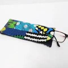 パッチワークデザイン(アフリカ柄)メガネケース　G 102