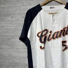 ジャイアンツ　ユニフォームtシャツ 背番号55 松井秀喜選手　半袖