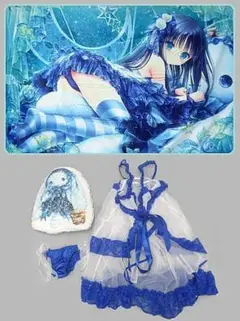 受注生産 直筆サイン入り てぃんくる ブルーシエロ A3複製原画 てぃんくる】直筆サインA3複製原画・ブルーシエロ | アール