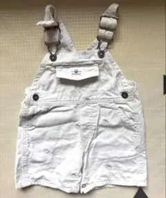 Oshkosh オシュコシュ　ホワイト　オーバーオール　80