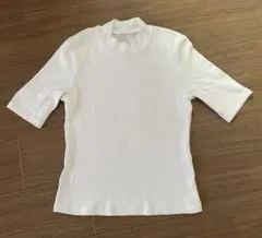 UNIQLO ホワイト 五分袖 Tシャツ M