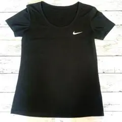 レディース L ナイキ NIKE 速乾 半袖 Tシャツ ランニング ブラック