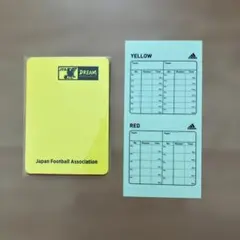 adidasアディダス サッカー レフェリー 警告／退場 記録用シール カード付