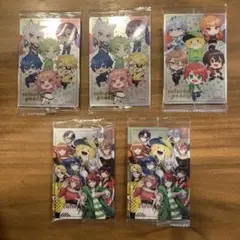 カラフルピーチ 全員集合 ウエハース メタリックプラカード 5枚セット