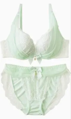 aimerfeel ブラジャー＆ショーツセット　B65 シアーリュクス　メロン