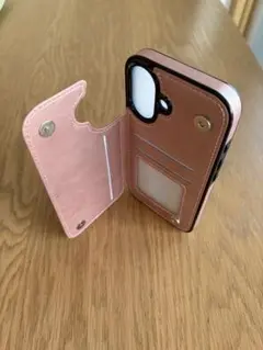【新品未使用】iPhone 16 手帳型ケース ピンク