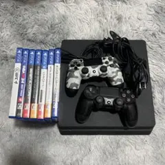 PlayStation 4 本体 + コントローラー2台 + ゲーム8本