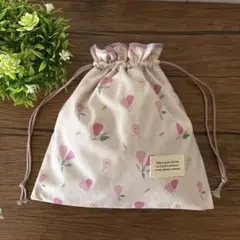◾️102.ハンドメイド デコレクションズ 大きめきんちゃく袋