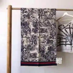 ストール アニマル柄 ショール マフラー 膝掛け 動物柄 紺