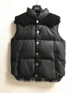 goocy シープレザー ダウンベスト