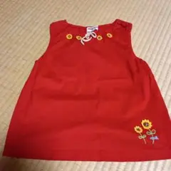 ミキハウス　赤いタンクトップ 1