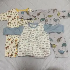 ベビー服　ロンパース　長袖　プーさん　恐竜　車　ディズニー