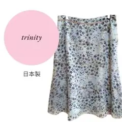 【トリニティ】trinity♡日本製上品さ♡フレアスカート♡シースルー【1】花柄