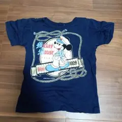 ミッキーマウス マリン Tシャツ 100cm相当ネイビー 綿100%
